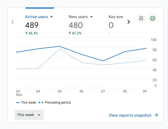 Weekly audience report report preview